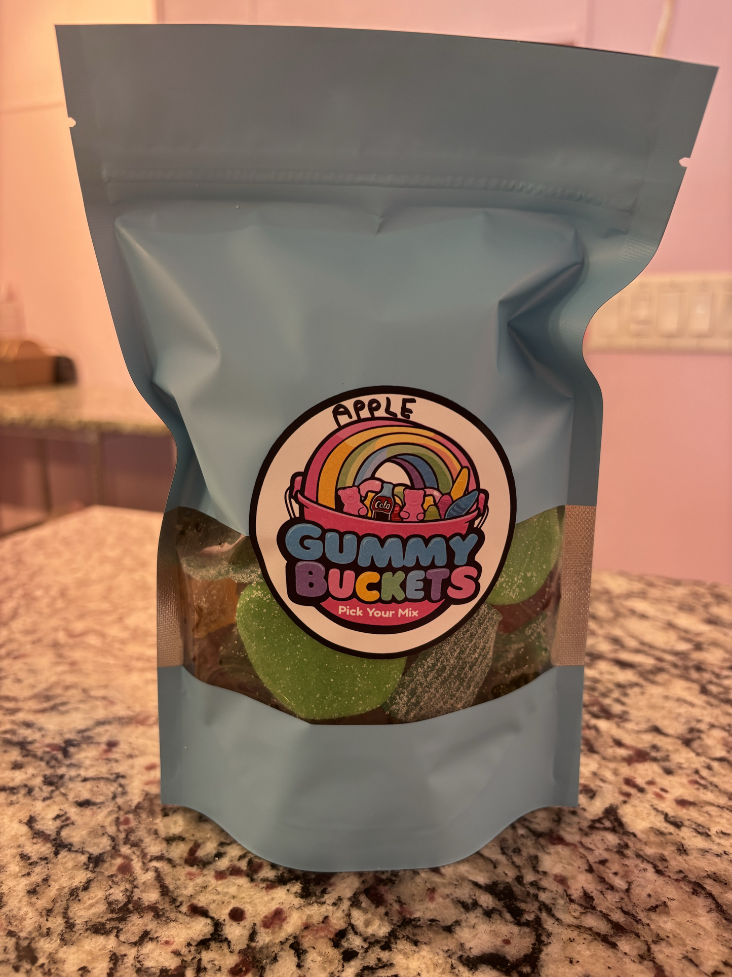 1 Pound Package of Apple Gummy Candy from Gummy Buckets