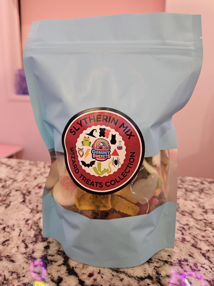 1 Pound Bag of Slytherin Gummies