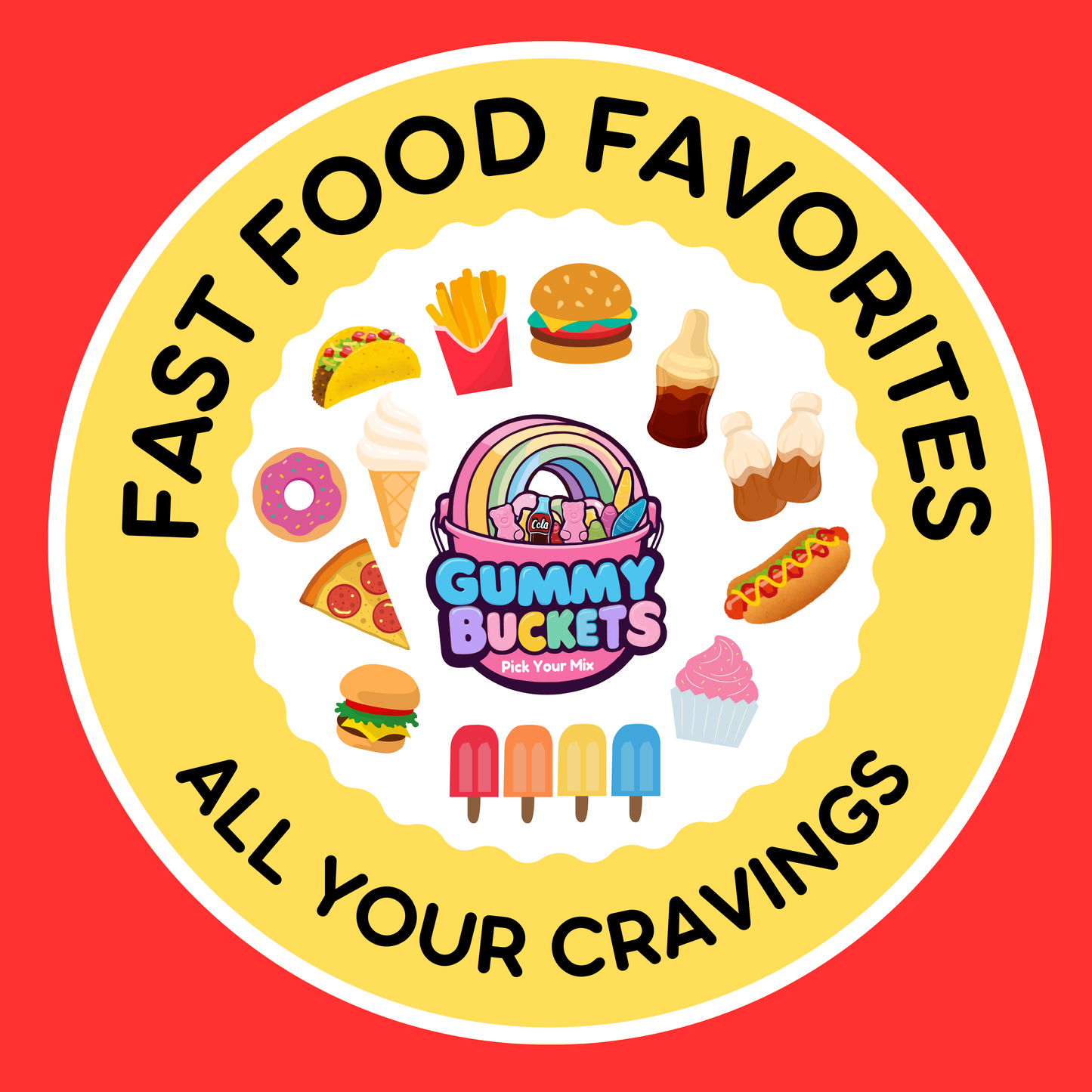 Fast Food Gummy Mix (Pick Size)
