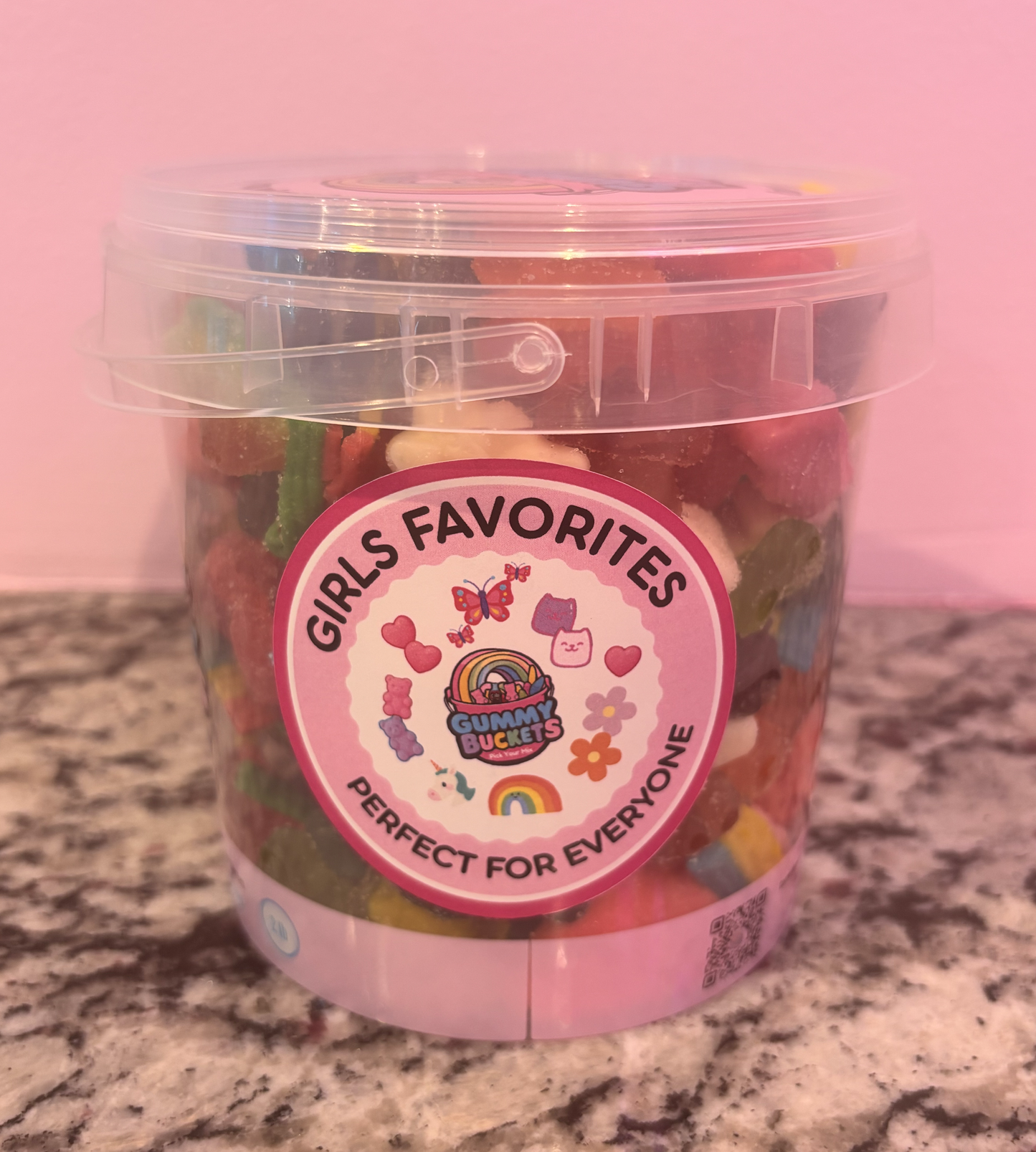 2 Pound Bucket of Girl Gummies