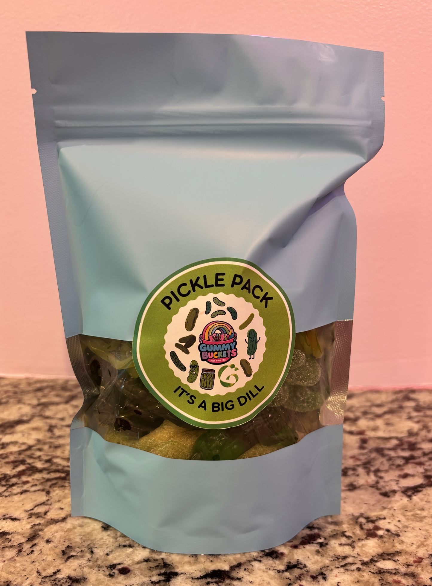 1 Pound Bag of Pickle Gummies