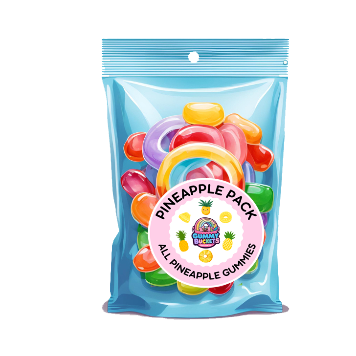 1 Pound Bag of Pineapple Gummies
