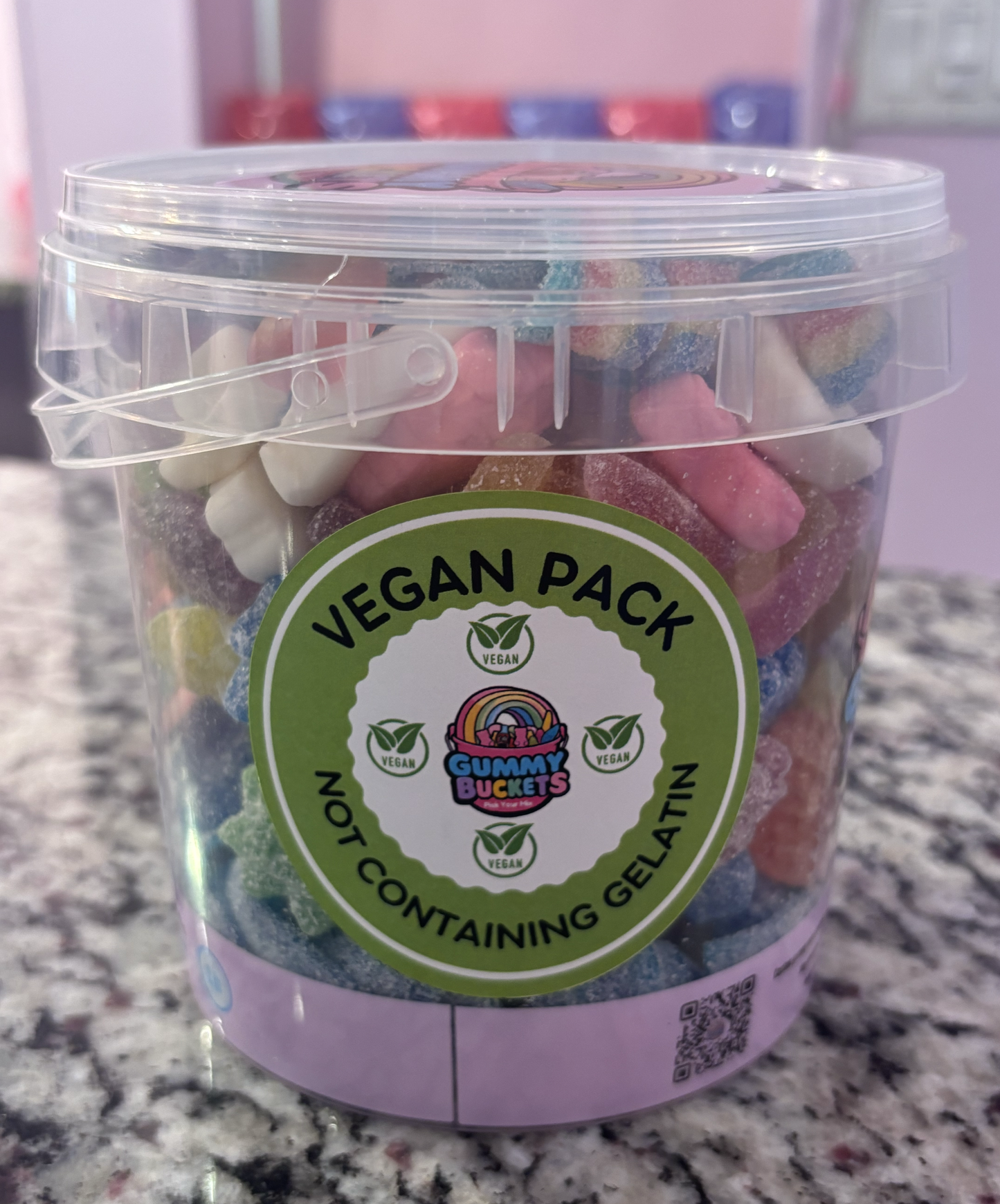 VEGAN 2 Pound Bucket - Pick 5 Gummy Choices