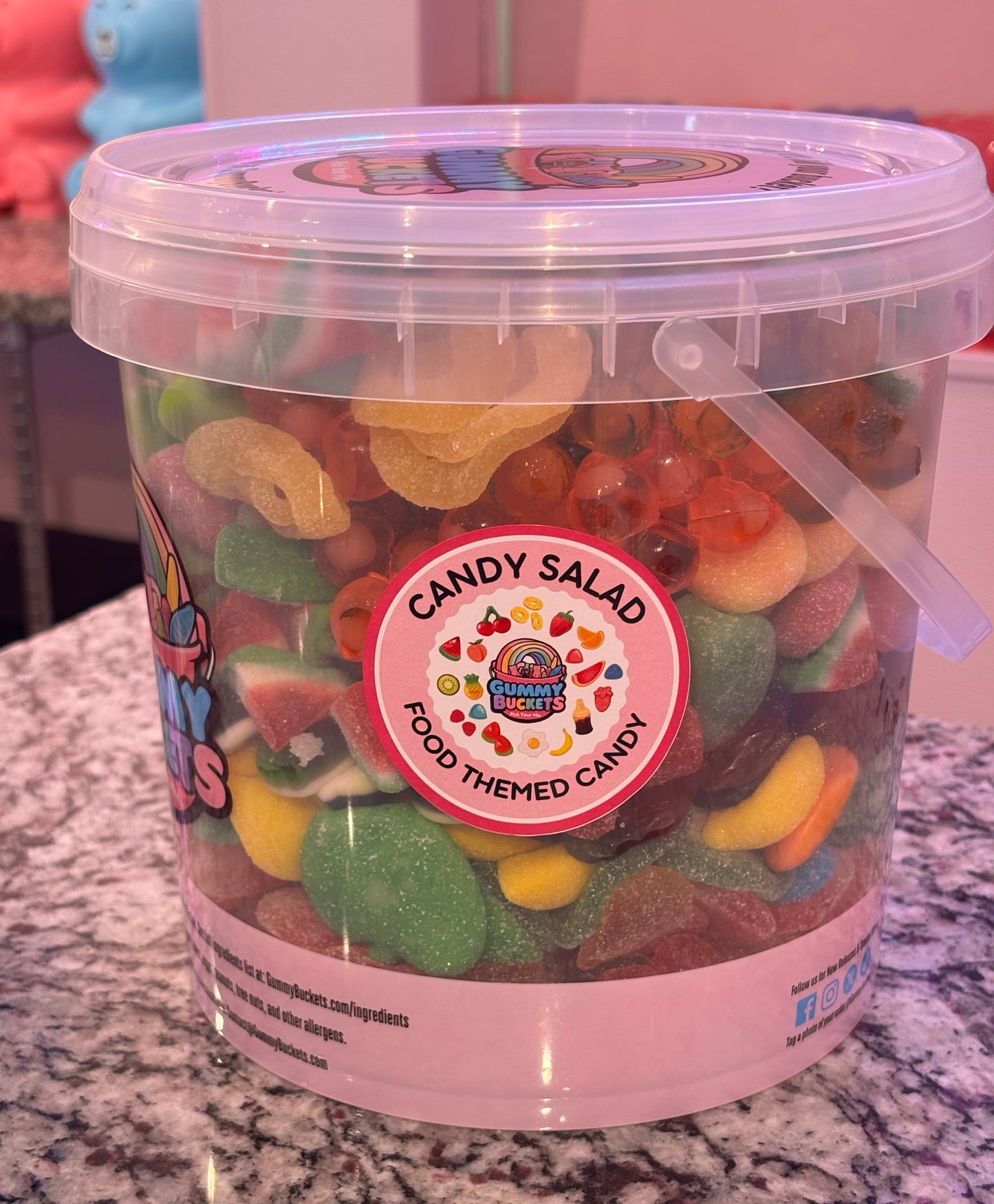 10 Pound Bucket of Gummy Candy from Gummy Buckets