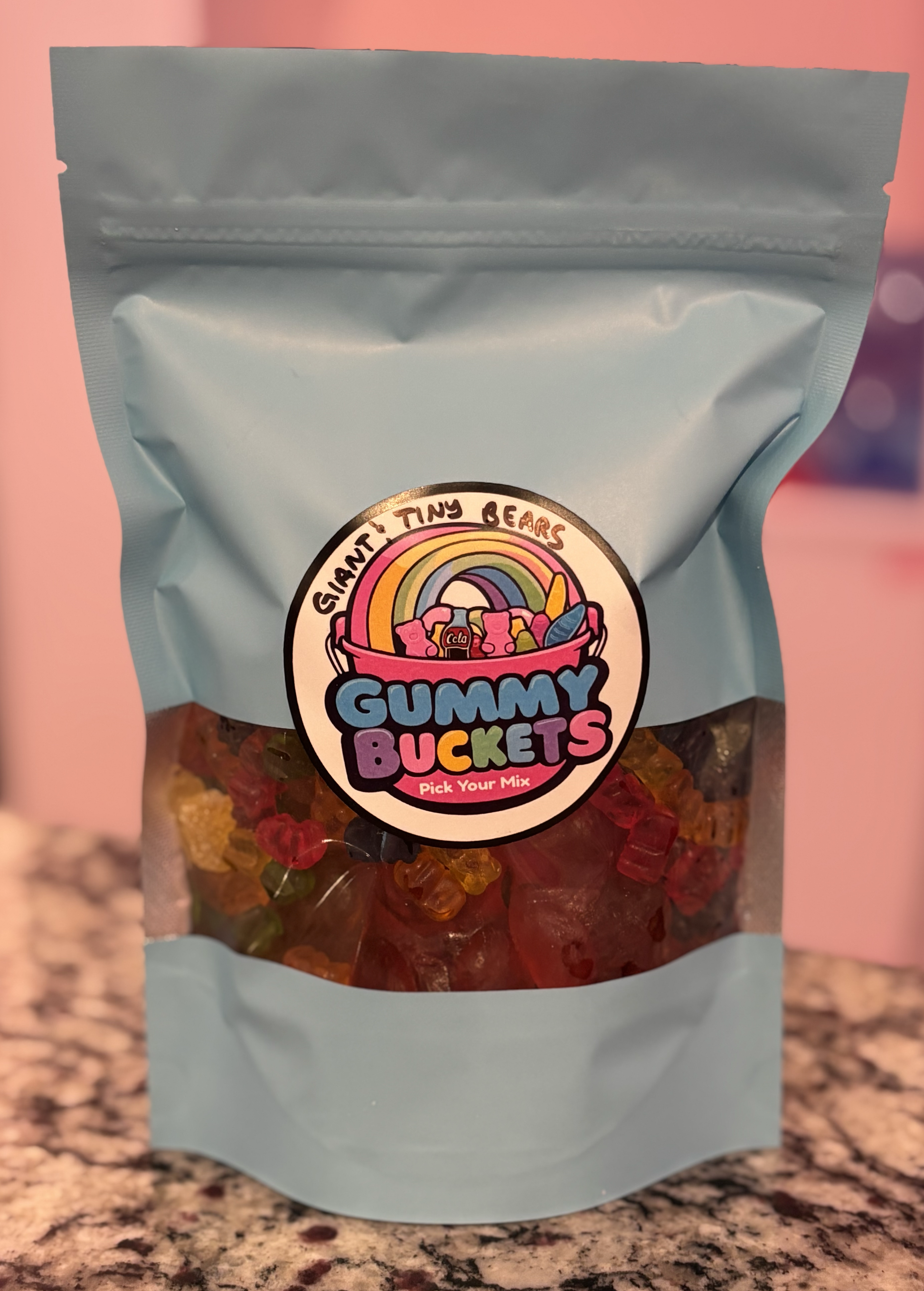 1 Pound of Giant and Tiny Bear Gummies