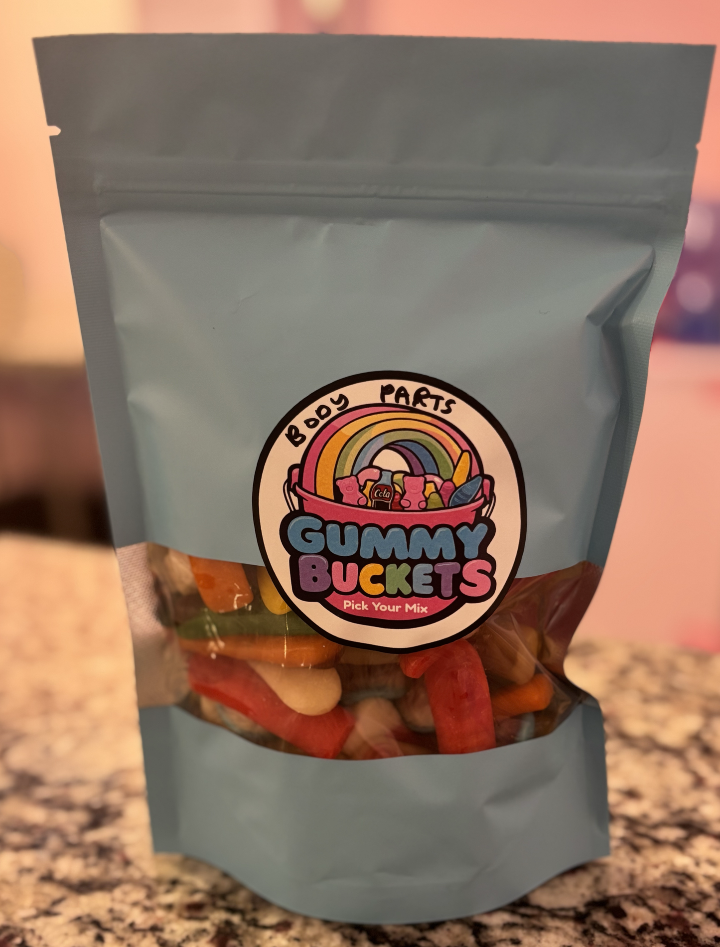 1 Pound Package of Body Parts Gummy Candy from Gummy 