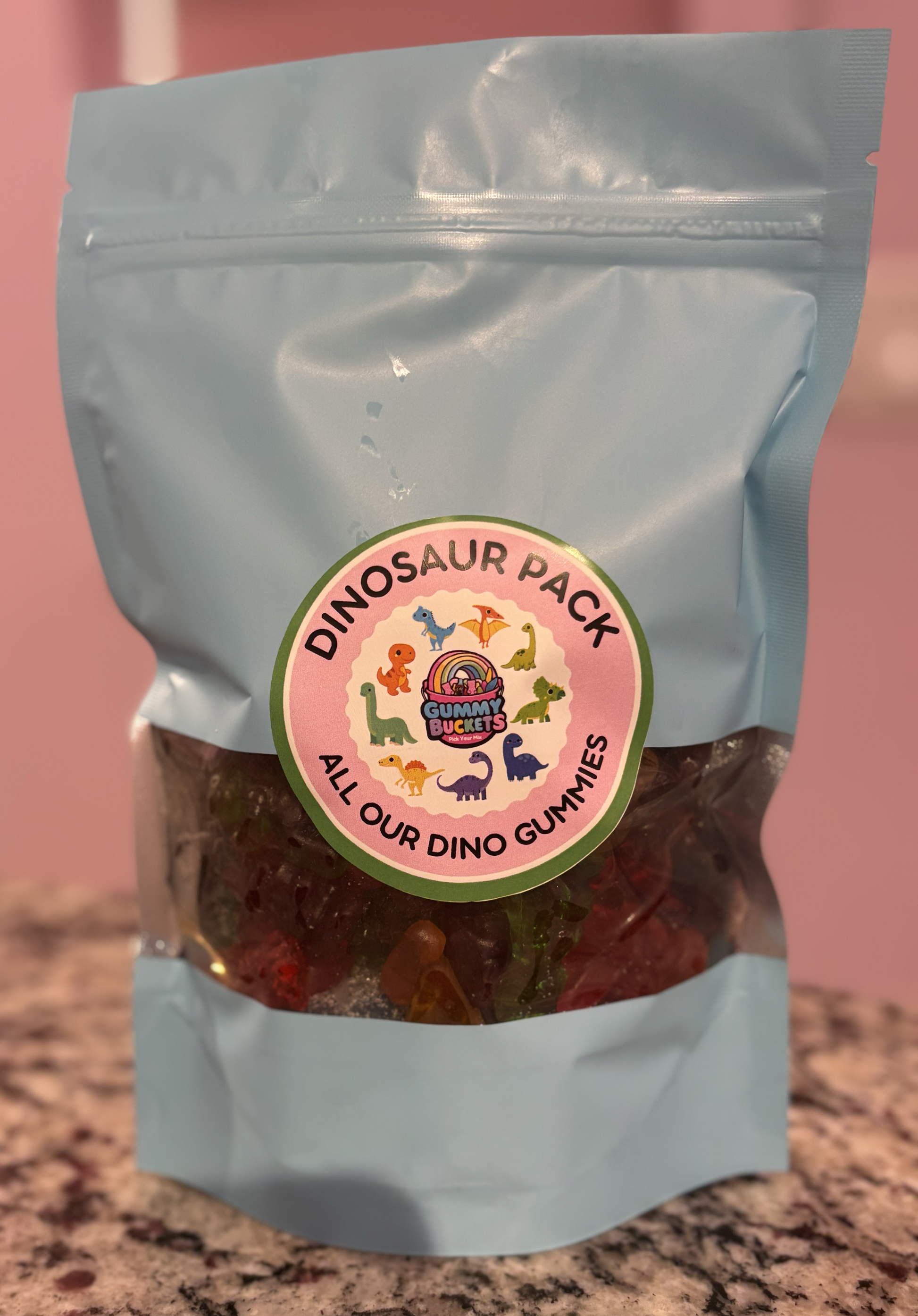 1 Pound Package of Dino Gummy Candy from Gummy Buckets