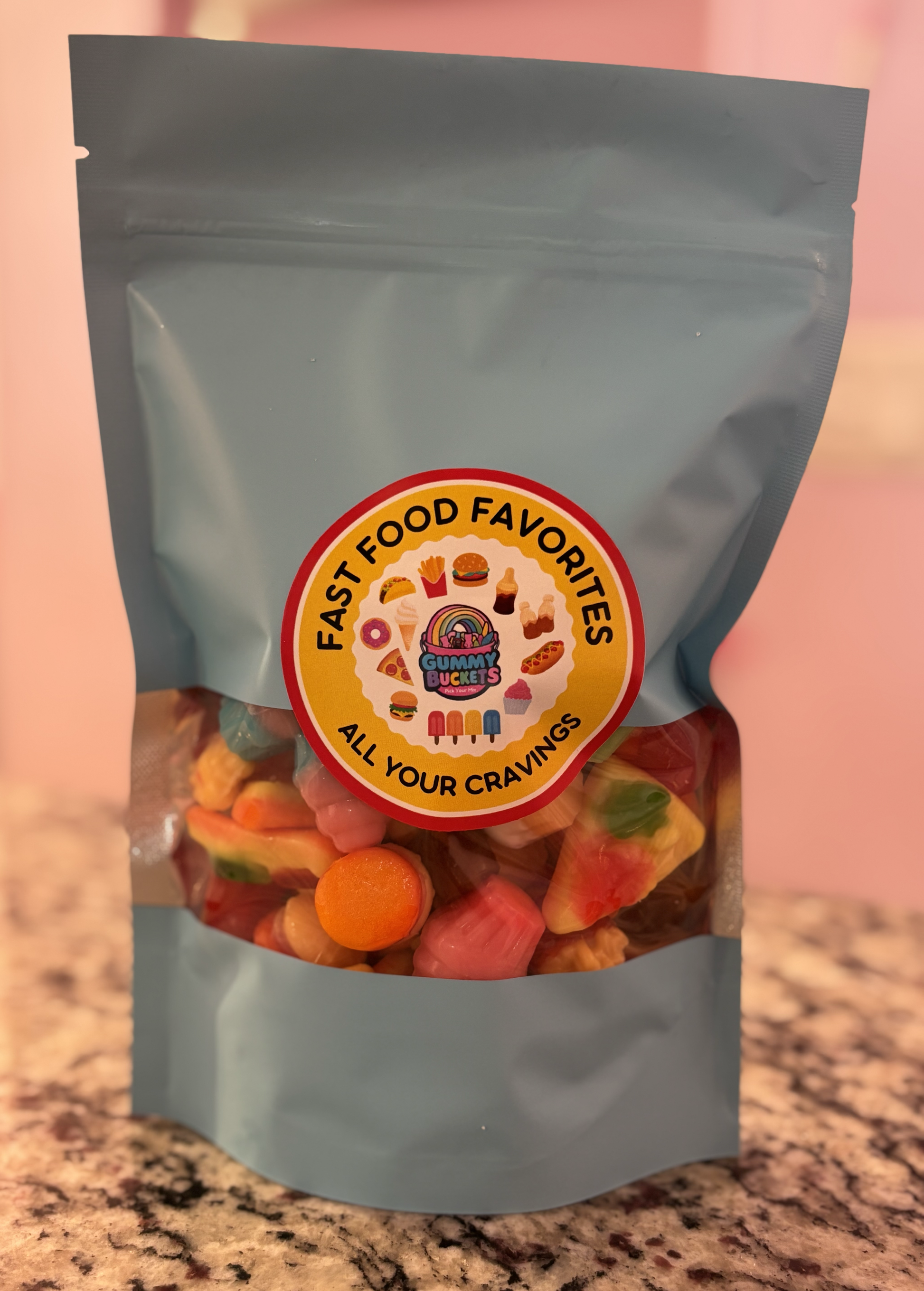 1 Pound Package of Food Food Gummy Candy from Gummy Buckets