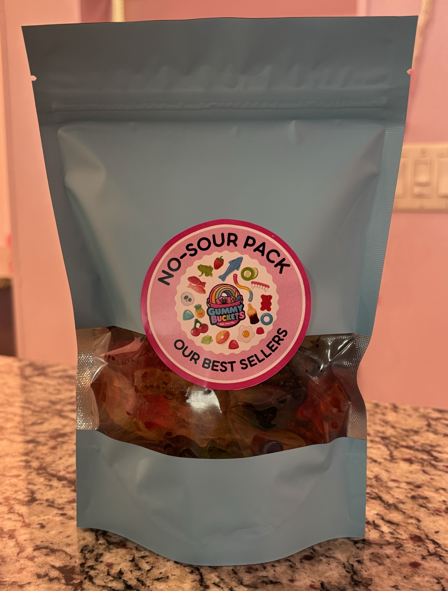 1 Pound Package of NON Sour Gummy Candy from Gummy Buckets