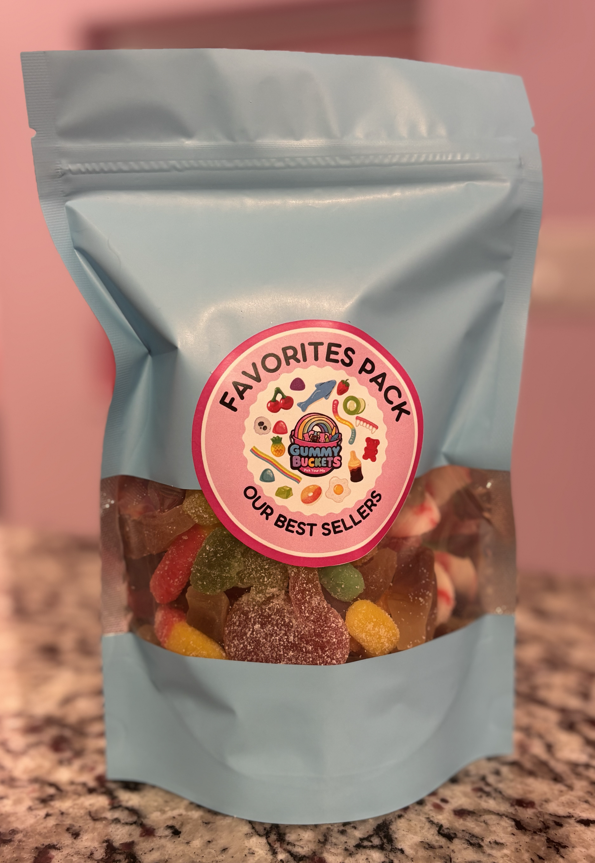 1 Pound Package of Favorite Gummy Candy from Gummy Buckets