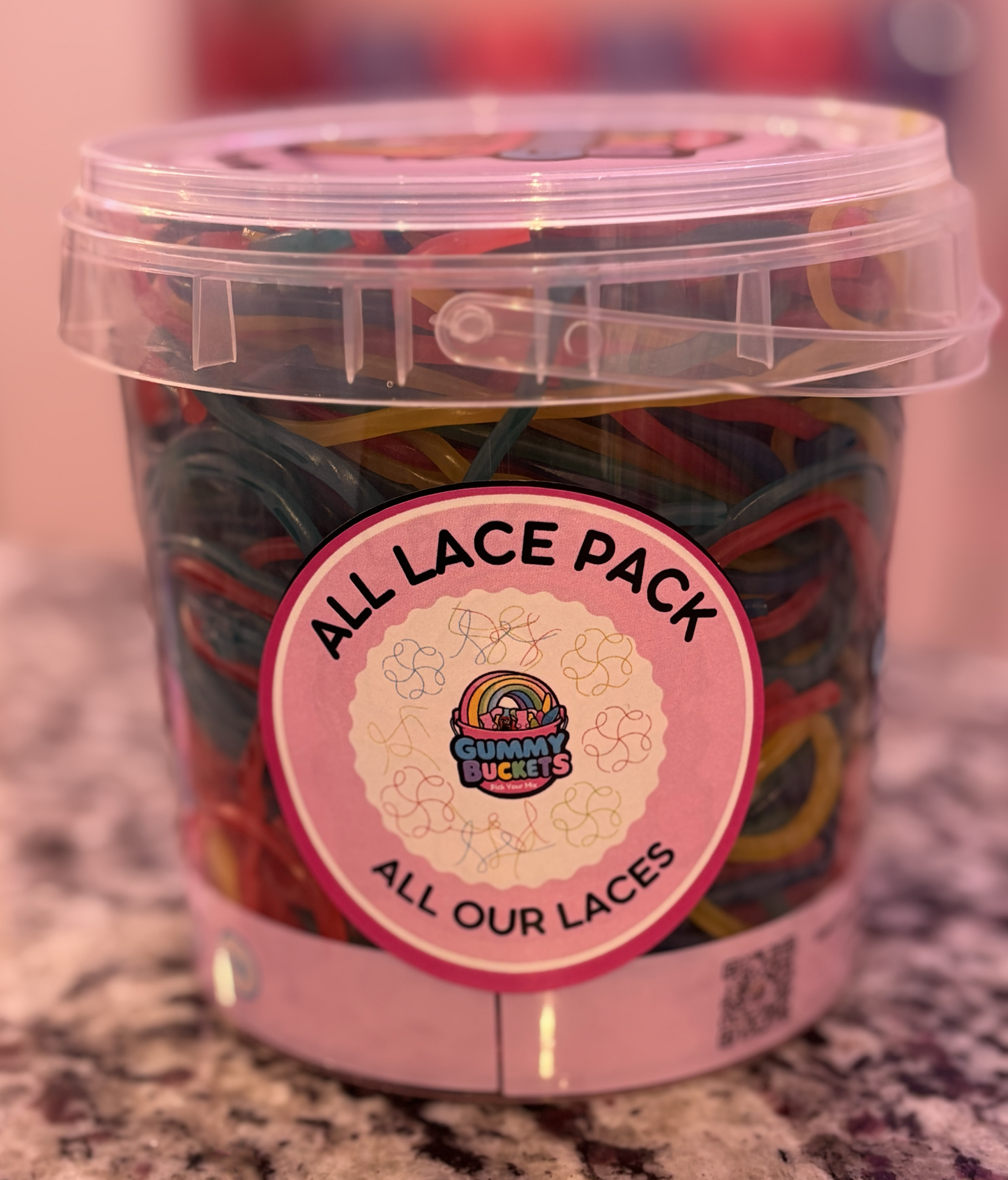 2 Pound Bucket of Laces
