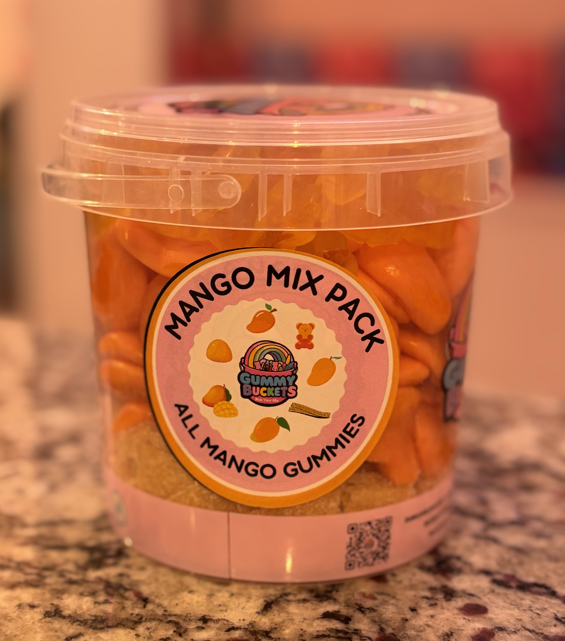 2 Pound Bucket of Mango Gummies