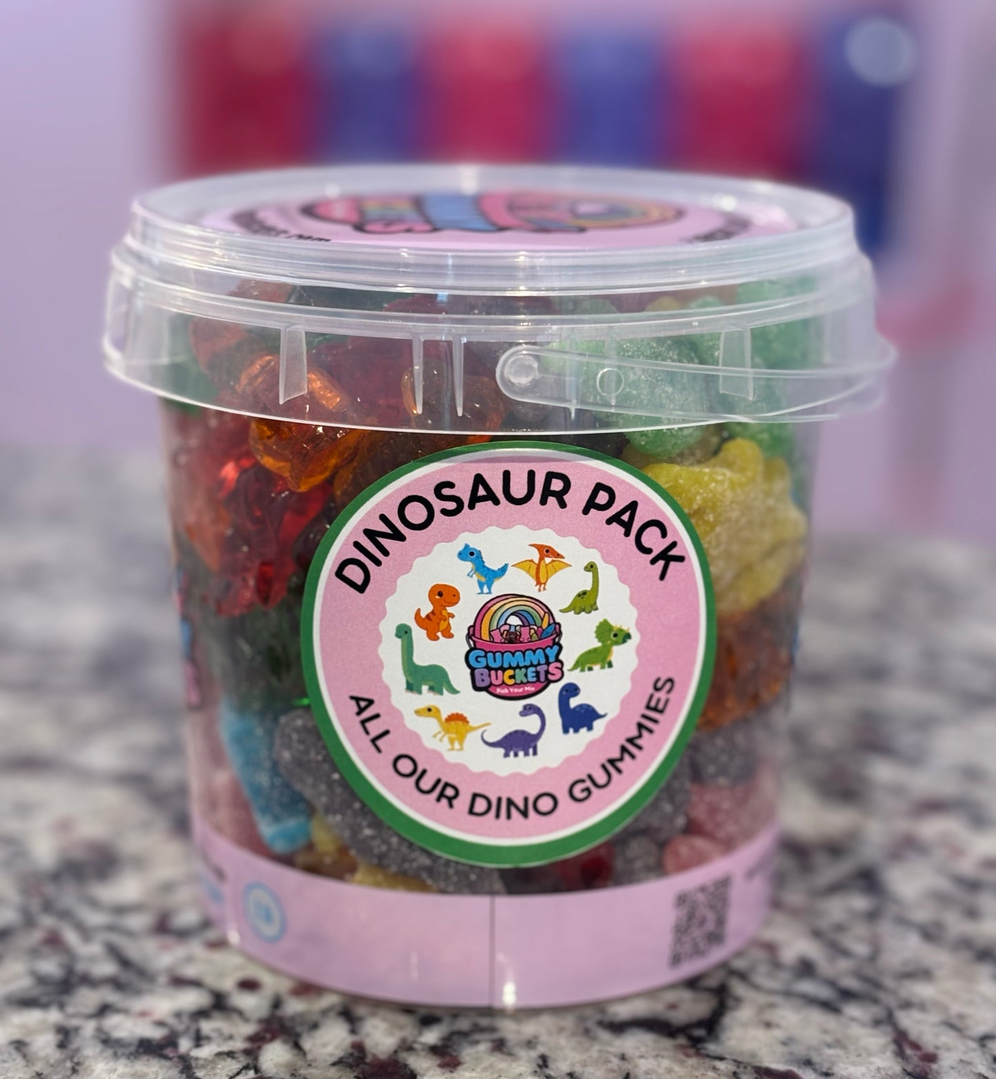2 Pound Bucket of Dino Gummy Candy from Gummy Buckets