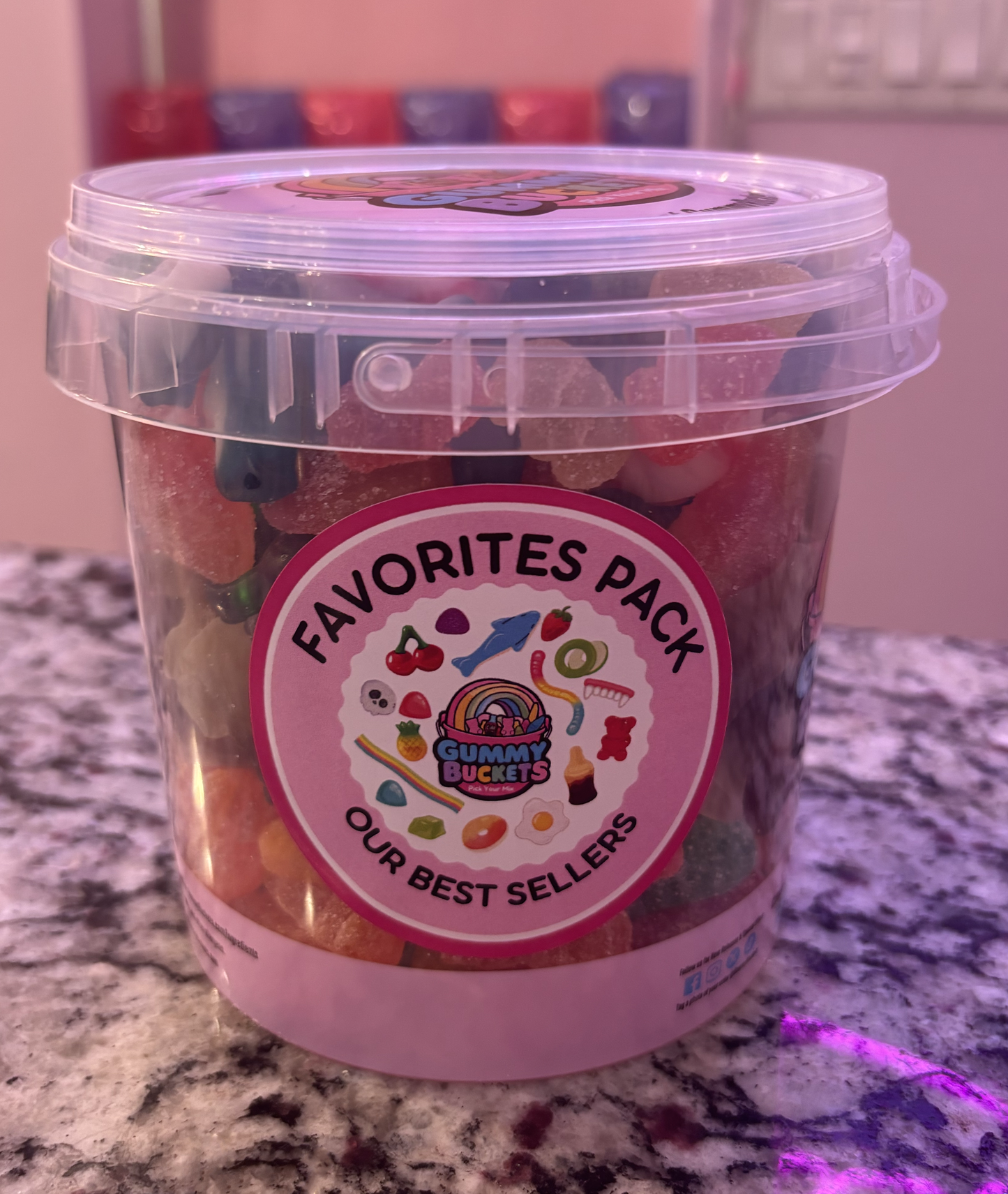 2 Pound Bucket of Favorite Gummy Candy from Gummy Buckets