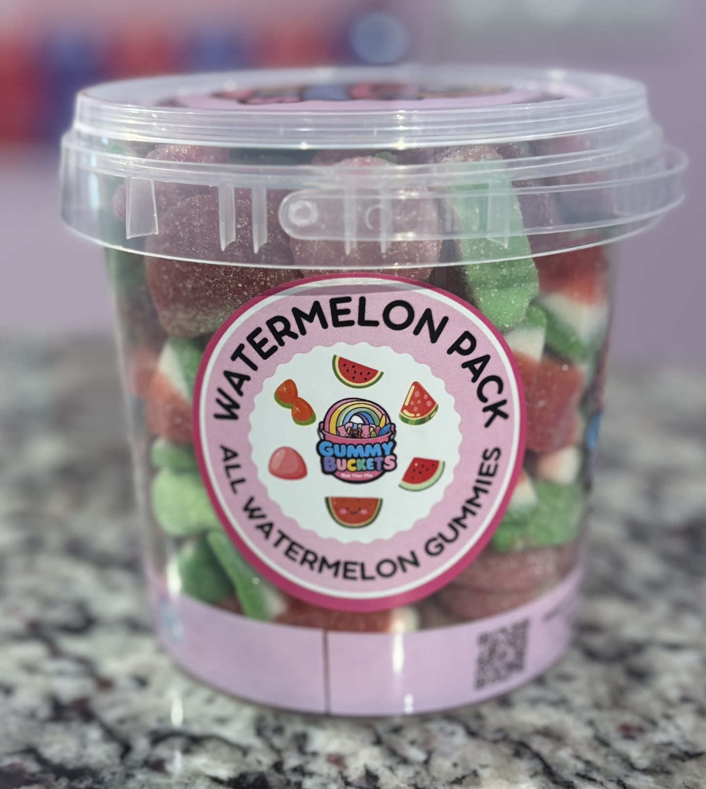 2Pound Bucket of Watermelon Gummy Candy from Gummy Buckets