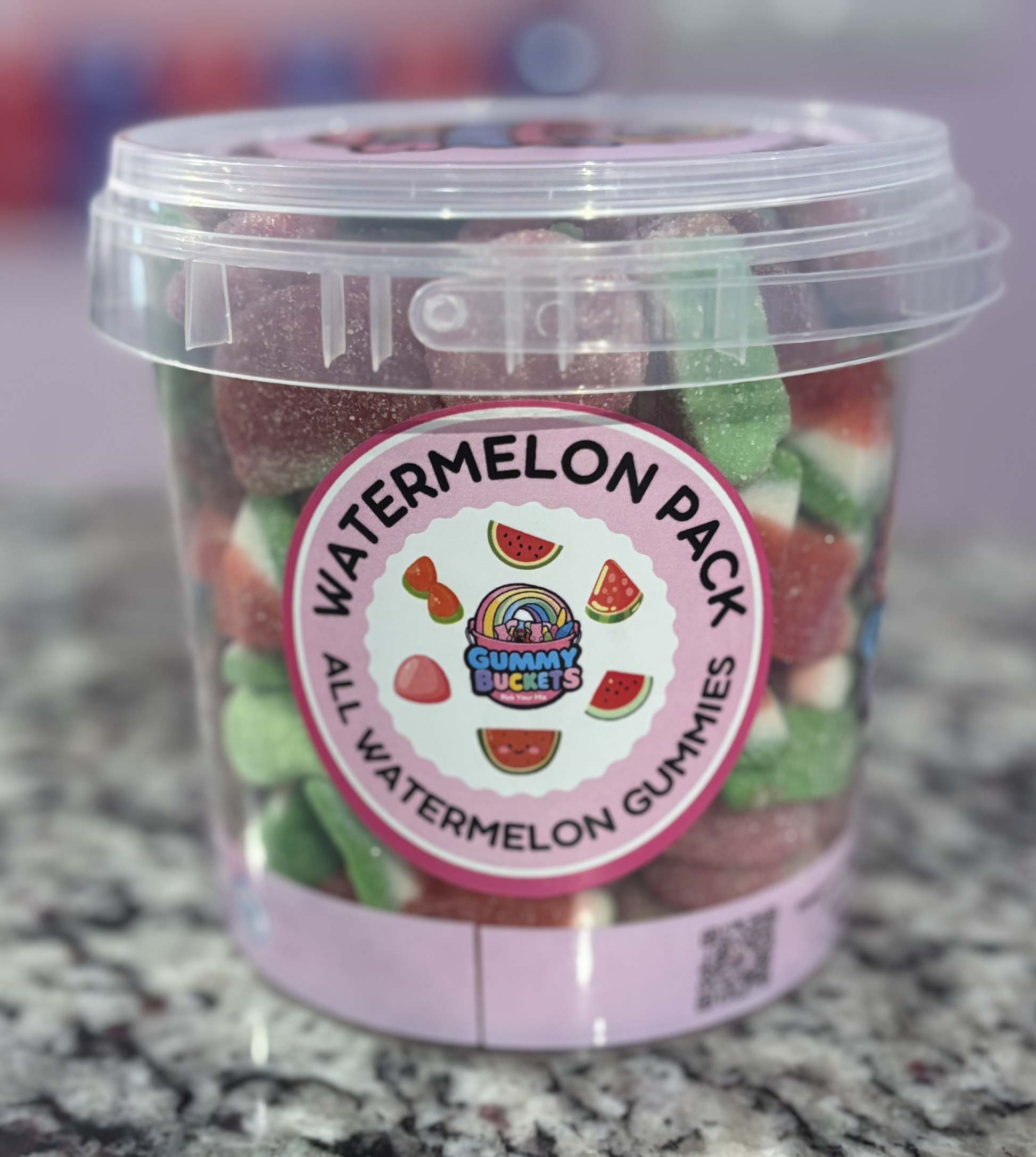 2Pound Bucket of Watermelon Gummy Candy from Gummy Buckets