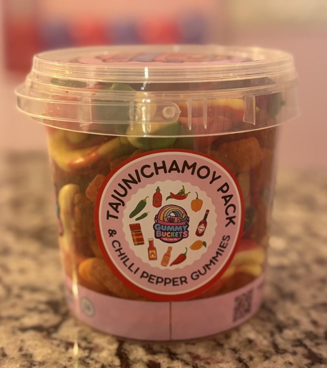 2 Pound Bucket of Strap Candy from Gummy Buckets