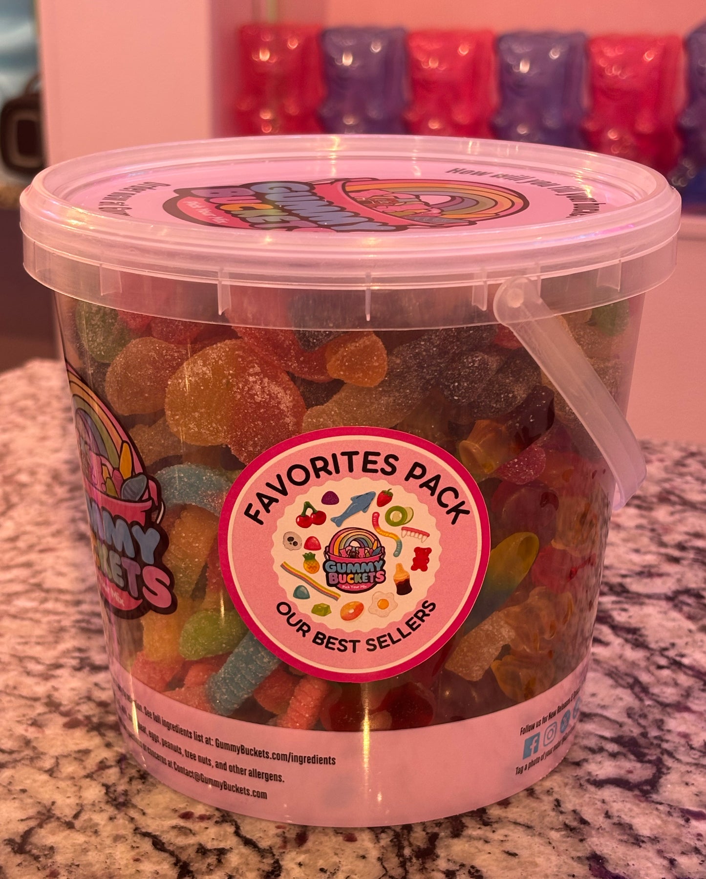 5 Pound Bucket of Florida Gummy Candy from Gummy Buckets
