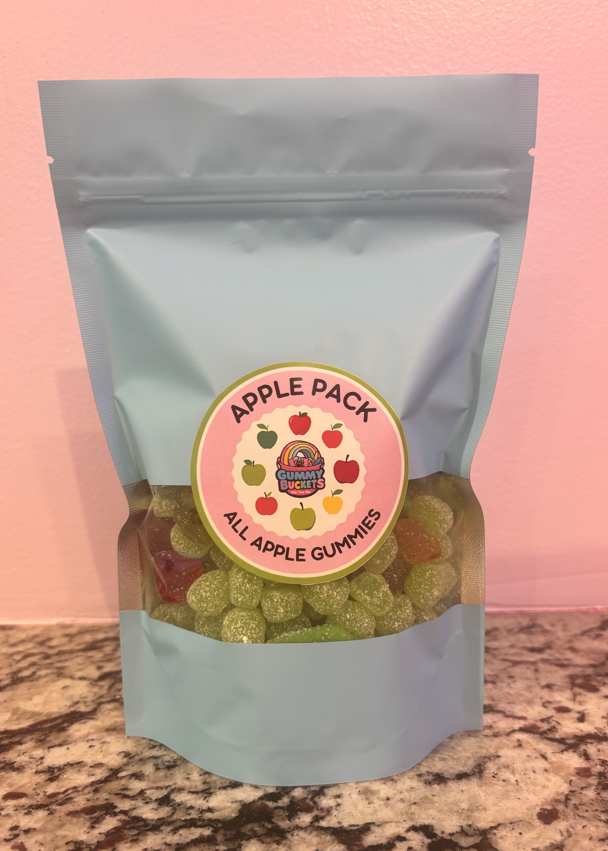1 Pound Bag of Apple Gummies