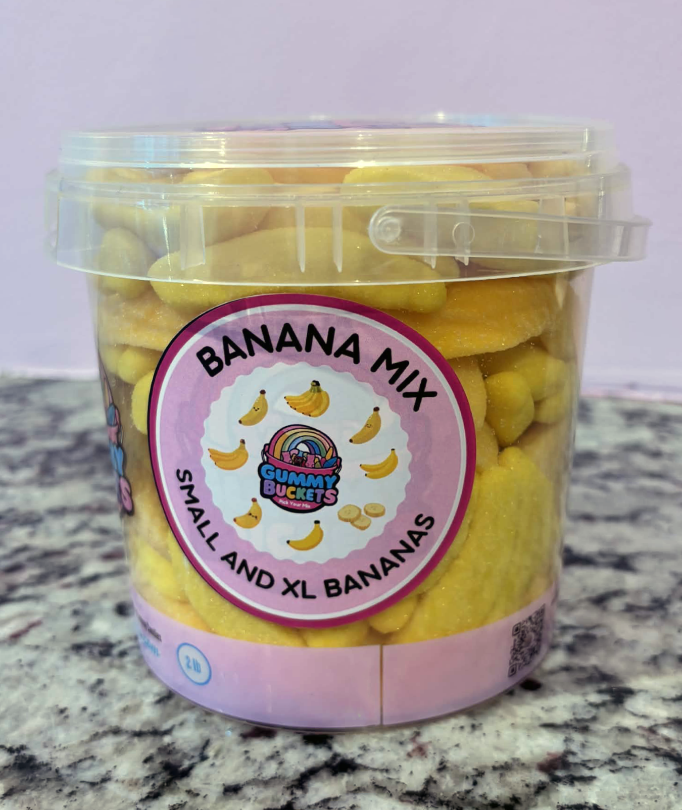 2 Pound Bucket of Banana Gummies