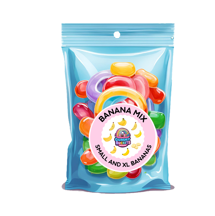 1 Pound Bag of Banana Gummy
