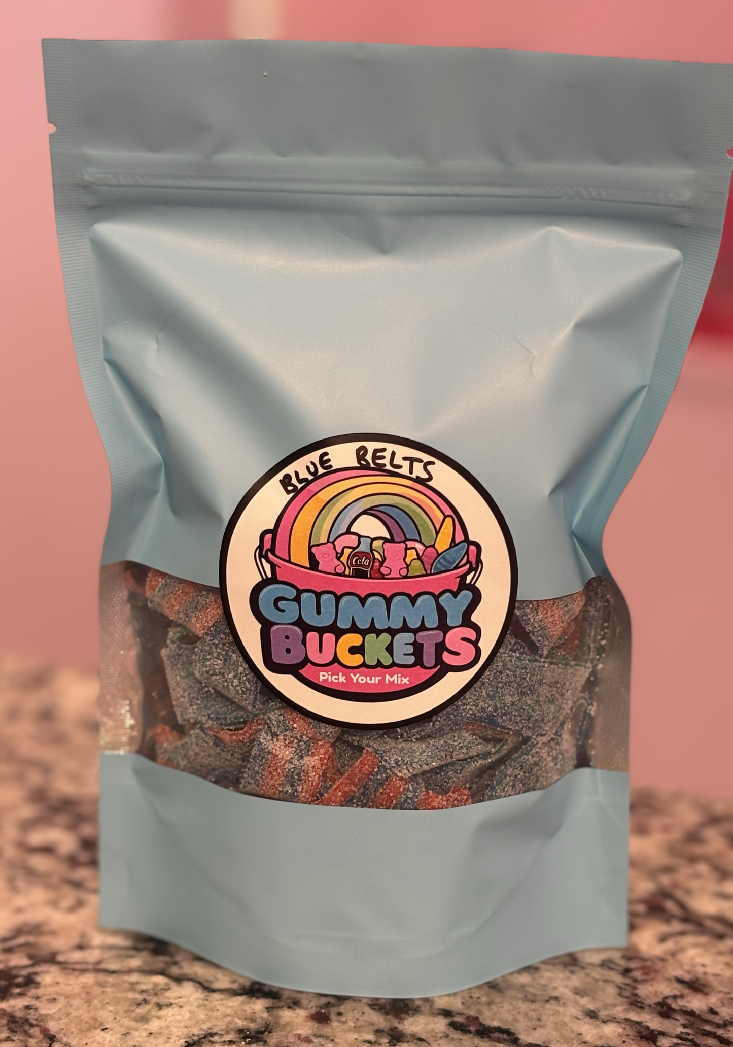 1 Pound Bag of Blue Straps