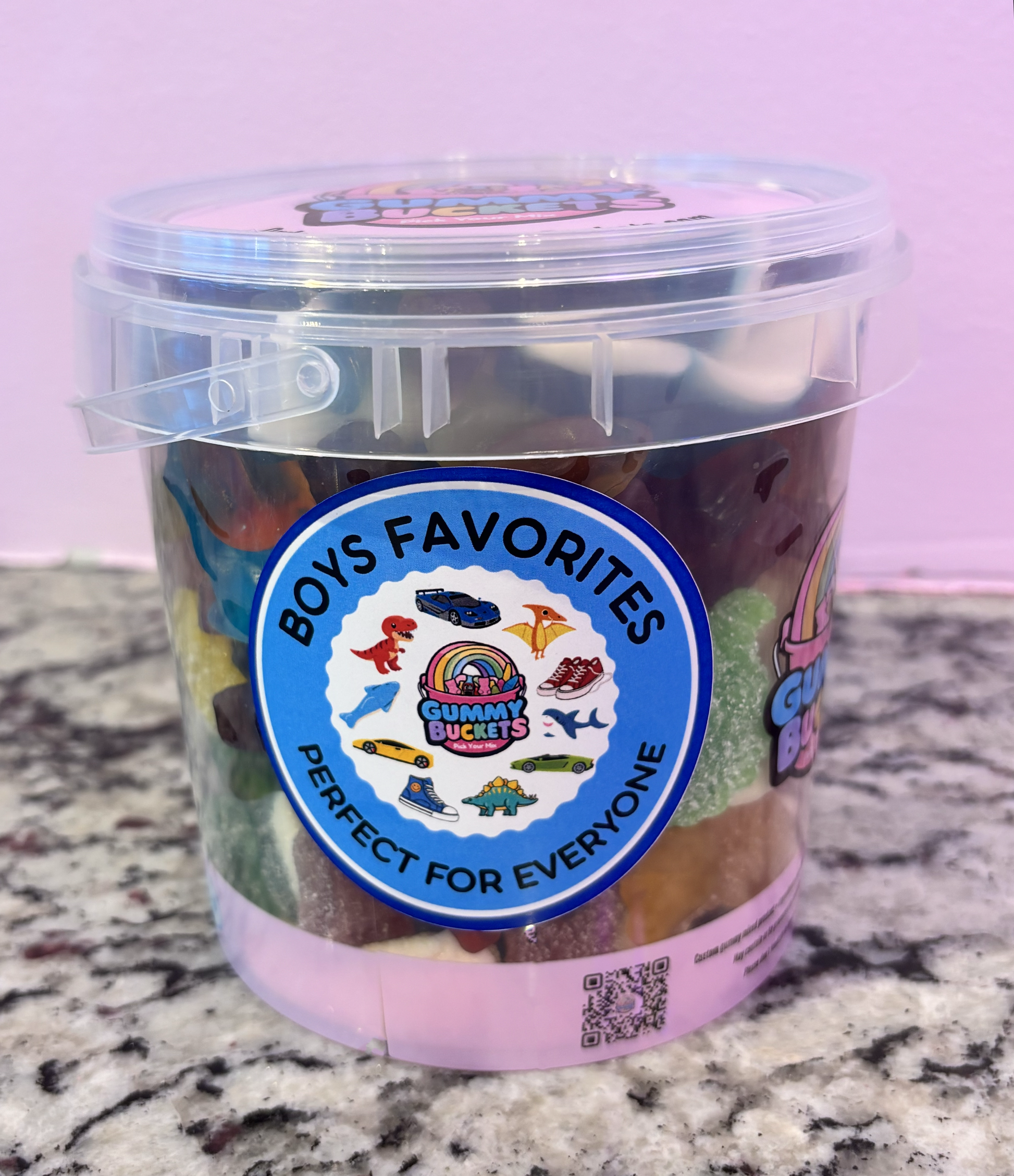 2 Pound Bucket of Boys Gummies