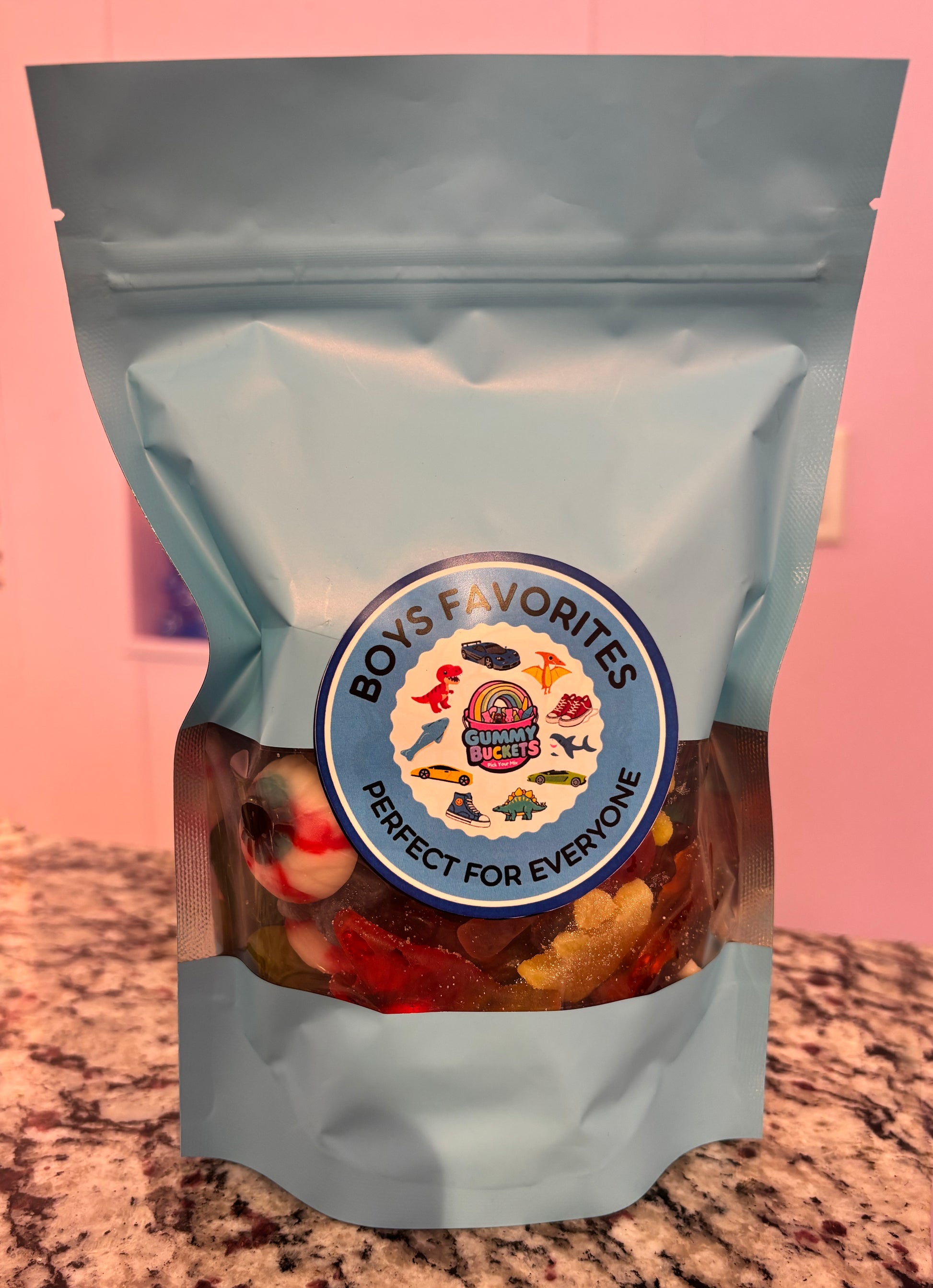 1 Pound Bag of Boy themed Gummies