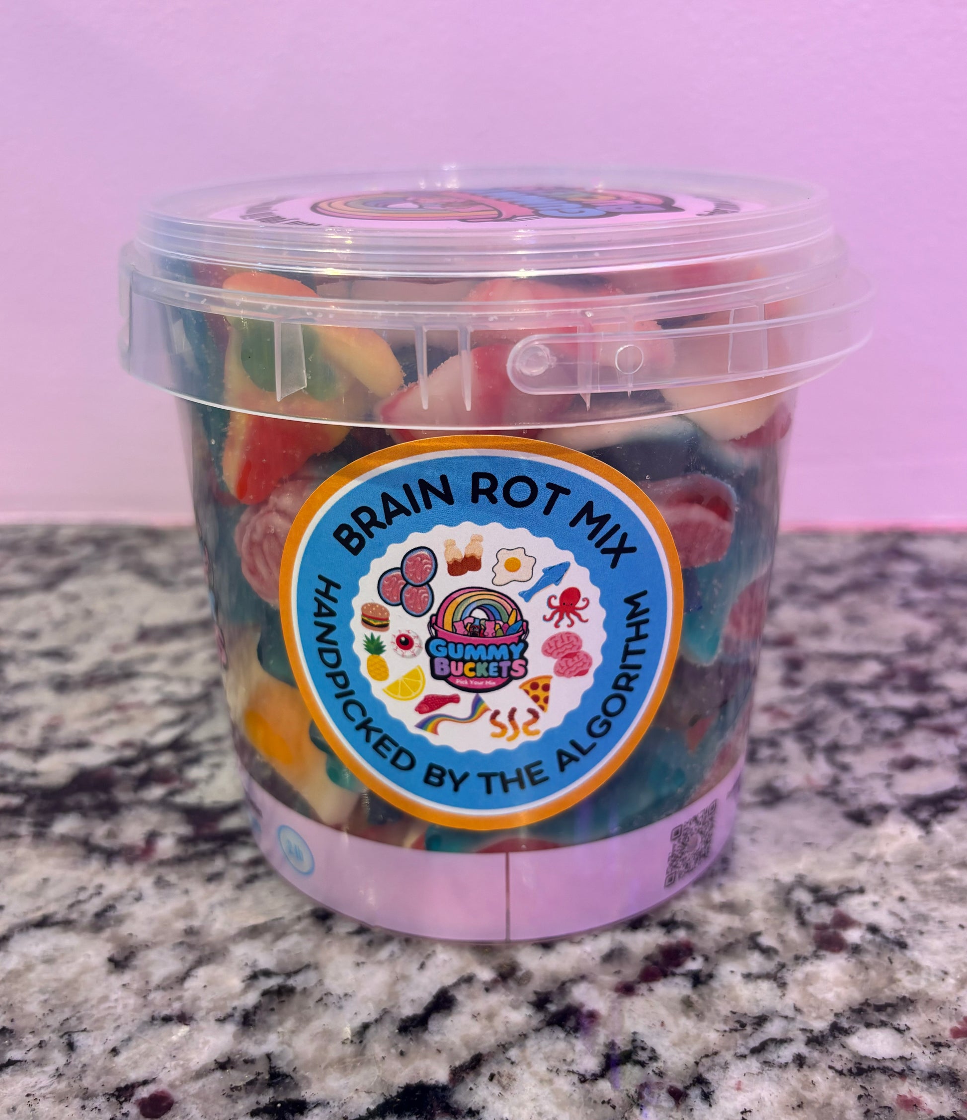 2 Pound bucket of Brain Rot Gummies