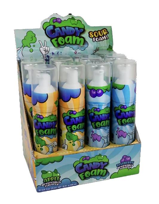 Candy foam product packaging.