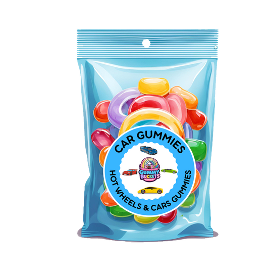 Car Cartoon Bag Gummy Buckets