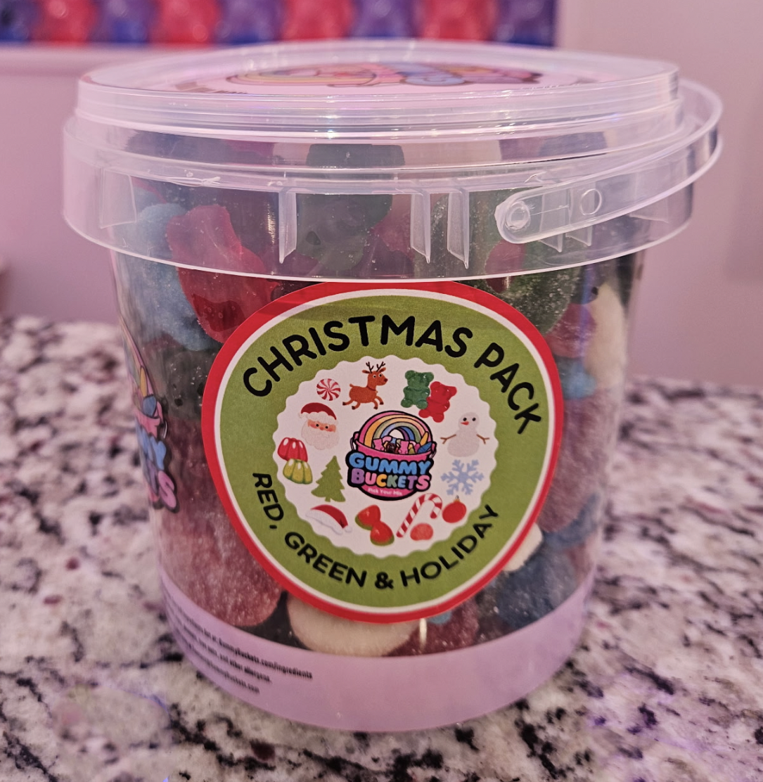 2 Pound Bucket of Christmas Gummies