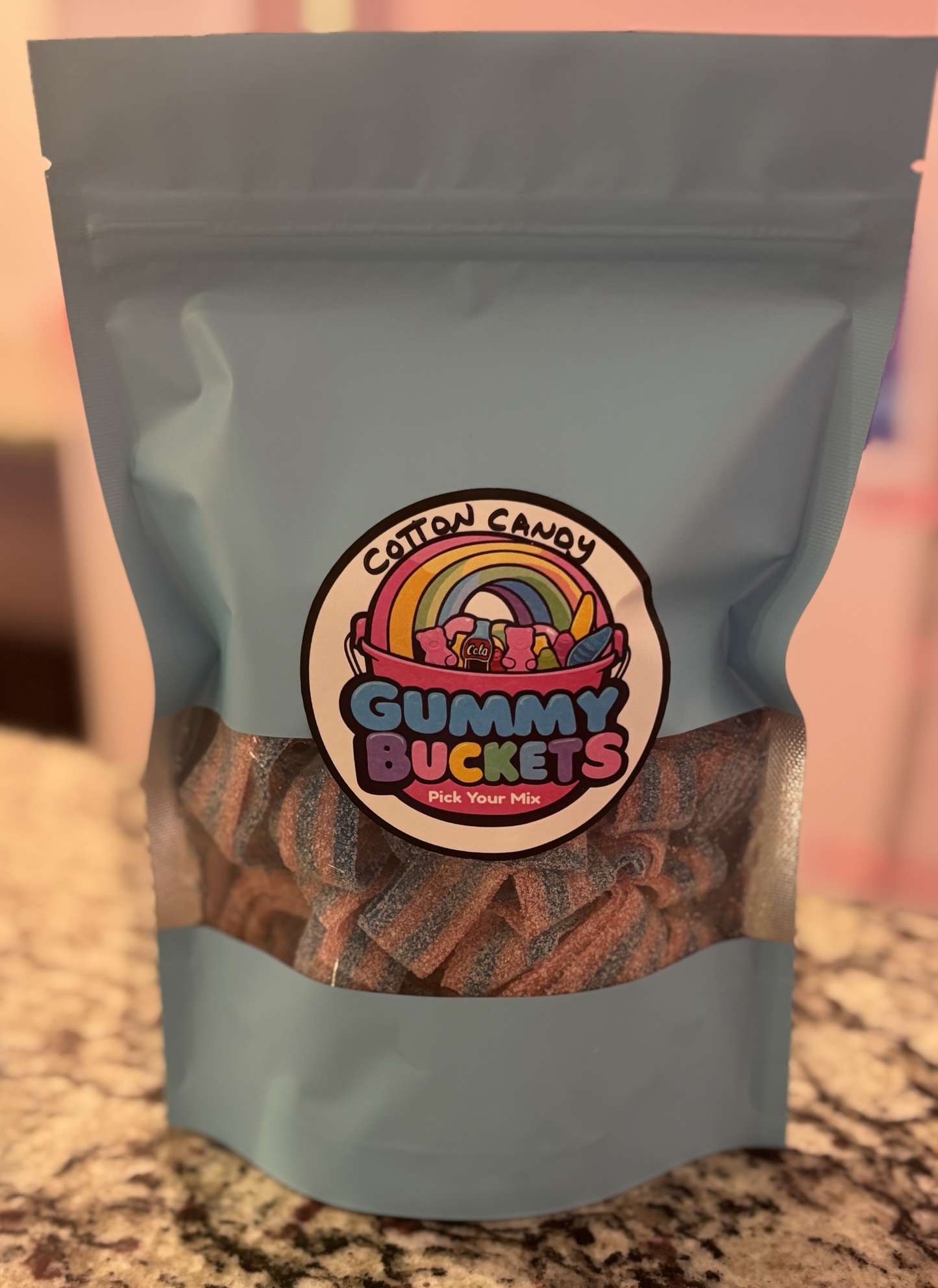 1 Pound Bag of Cotton Candy Straps