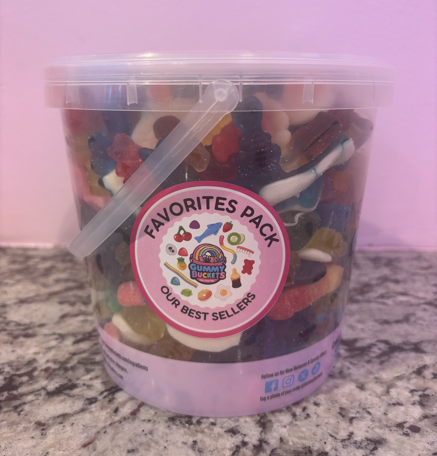 5 Pound Bucket of Favorites Gummies
