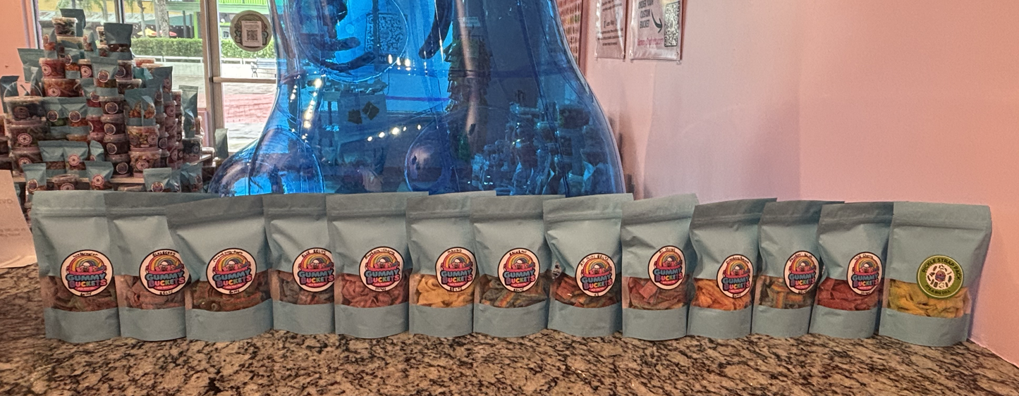 1 Pound Bag of Gummy Bucket Straps