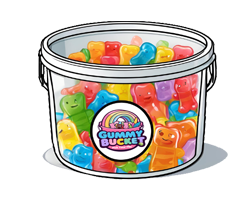 5 Pound Bucket of Pick Your Own Gummy Candy.