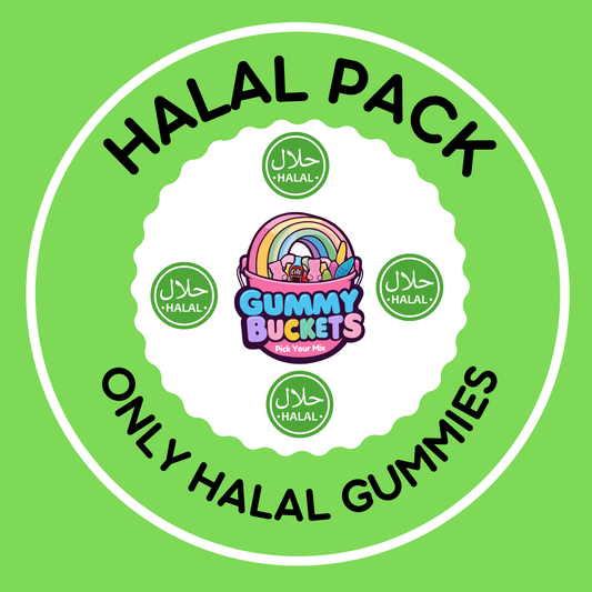 HALAL 5 Pound Bucket - Pick 10 Gummy Choices