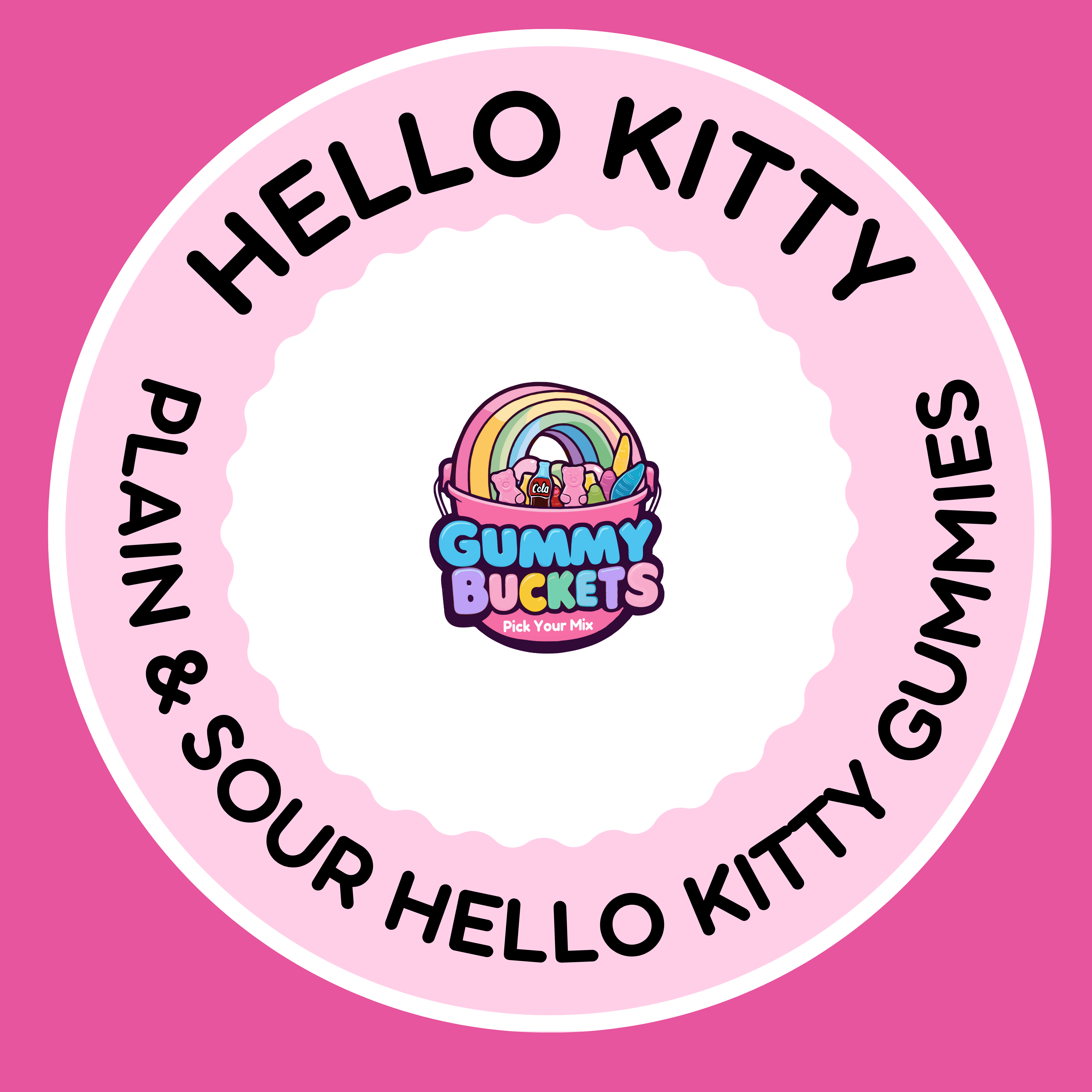 Hello Kitty (Pick a Size) – Gummy Buckets