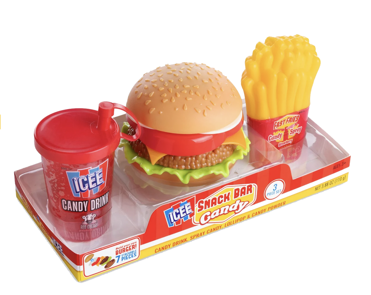ICEE Snack Bar candy packaging.