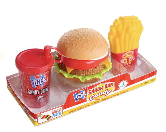 ICEE Snack Bar candy packaging.