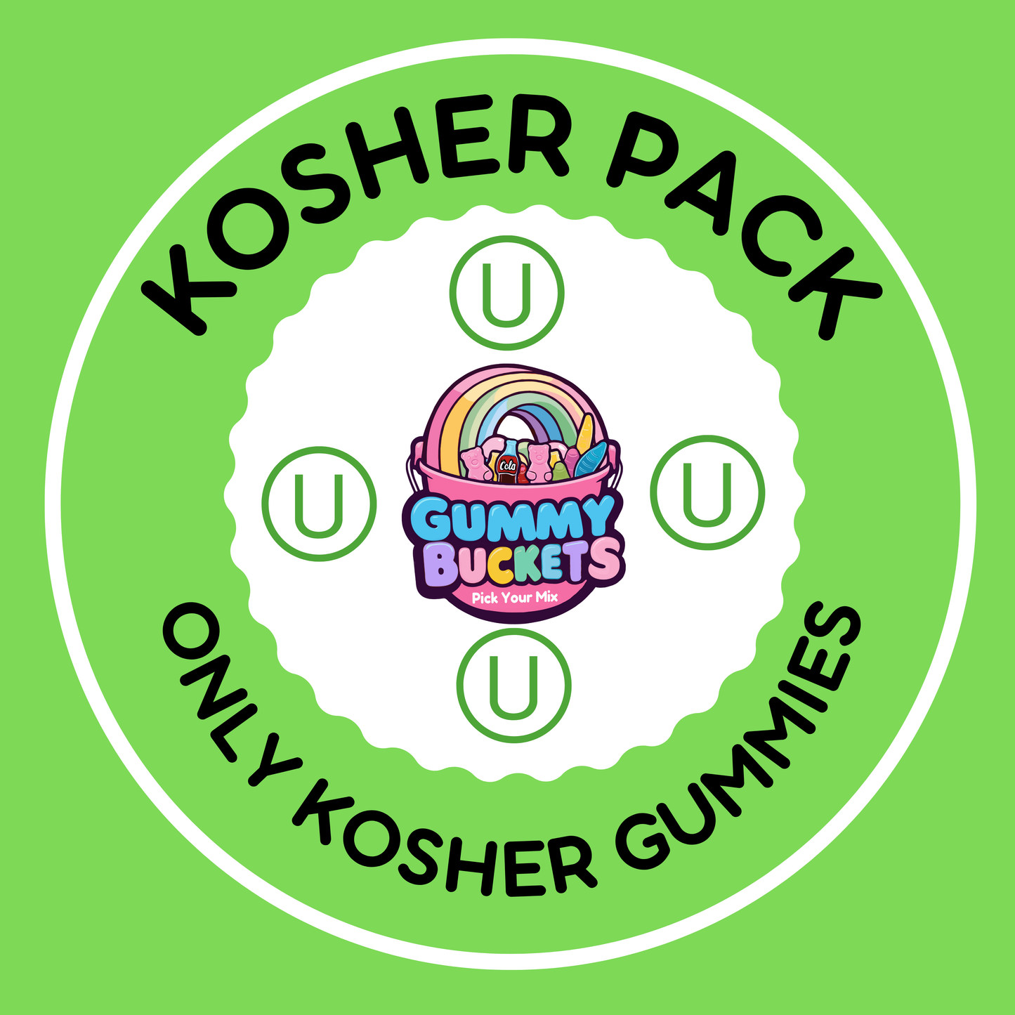 KOSHER 5 Pound Bucket - Pick 10 Gummy Choices