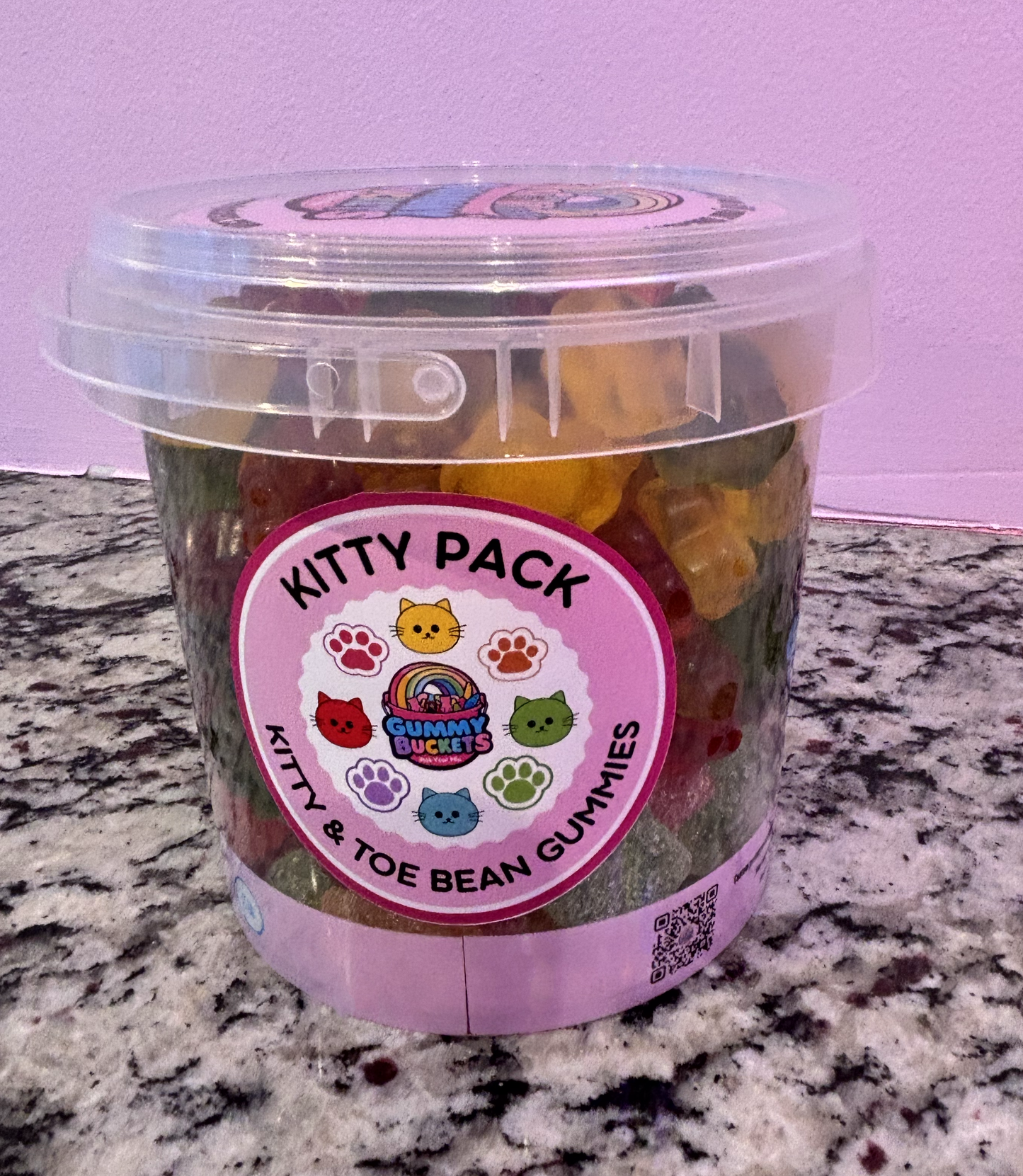 2 Pound Bucket of Kitty Stickers