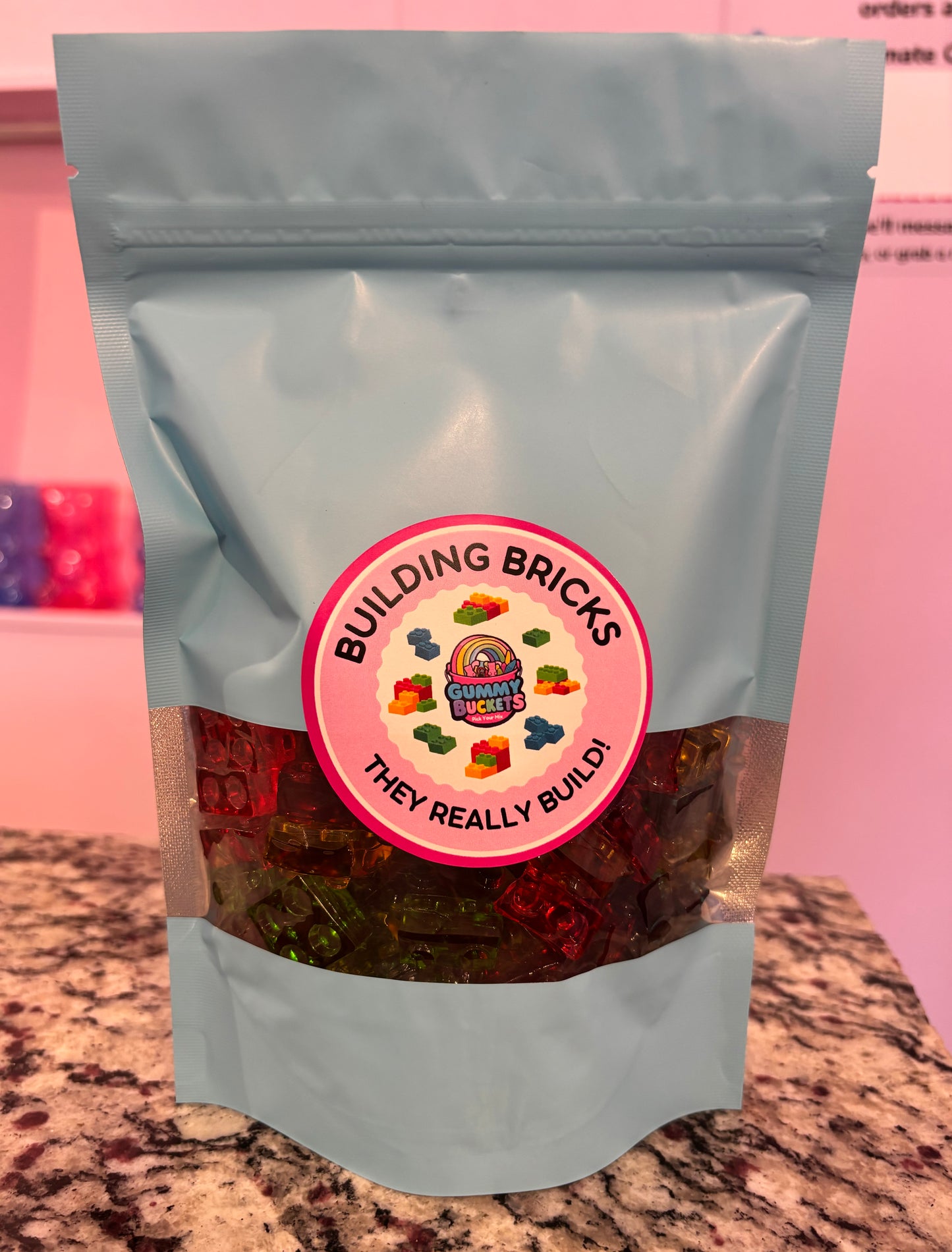 1 Pound Bag of Lego Gummies