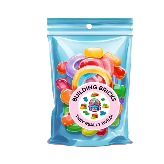 1 Pound bag of Lego Gummies