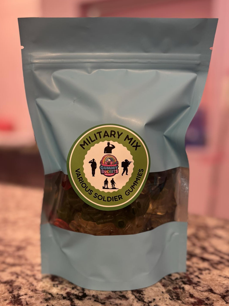 1 Pound Bag of Military themed gummies