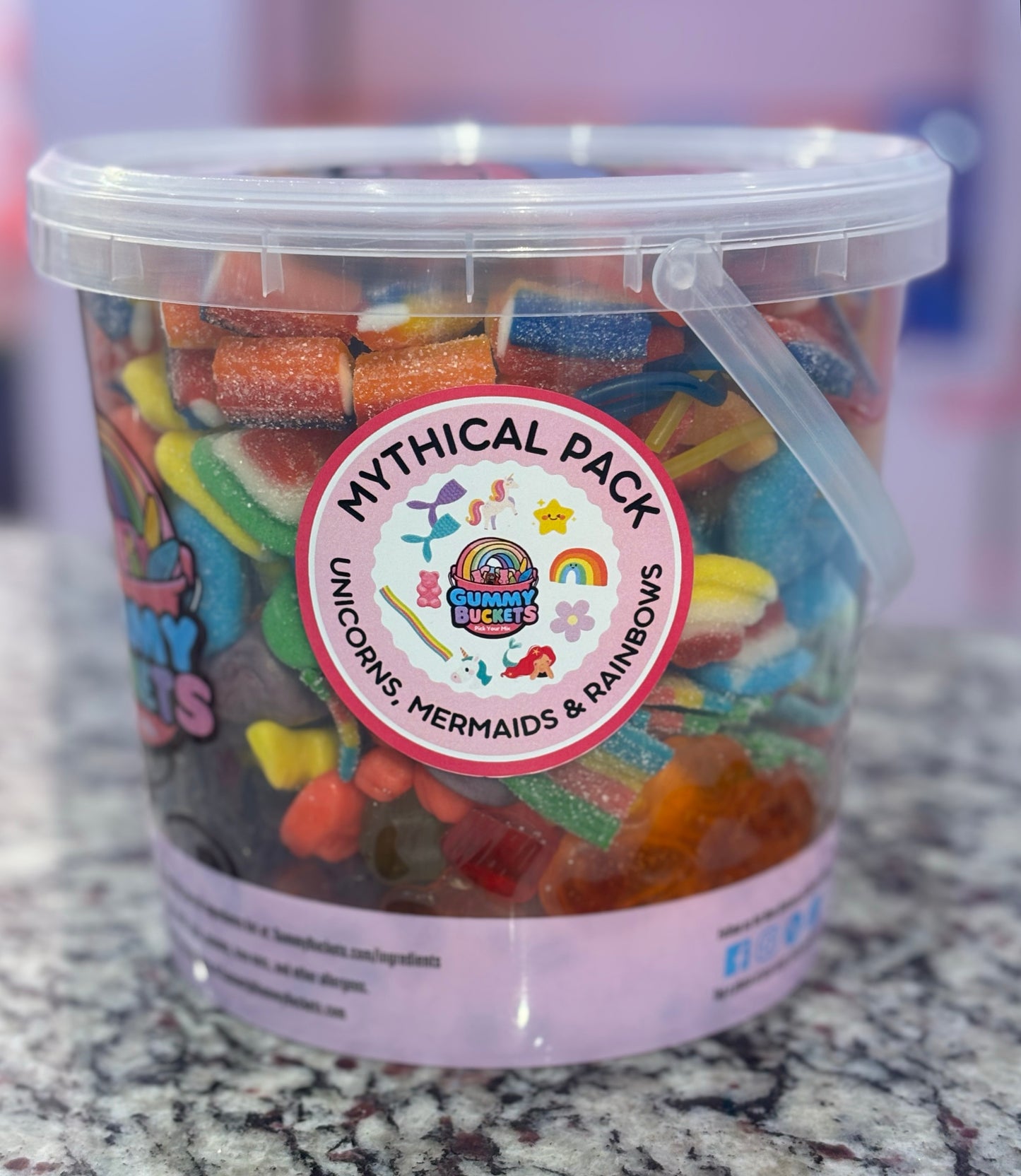 5 Pound Package of Mythical Gummy Candy from Gummy Buckets.