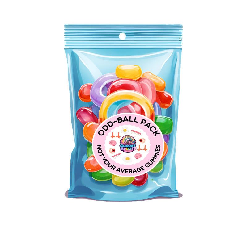 1 Pound Bag of Odd Ball Gummies