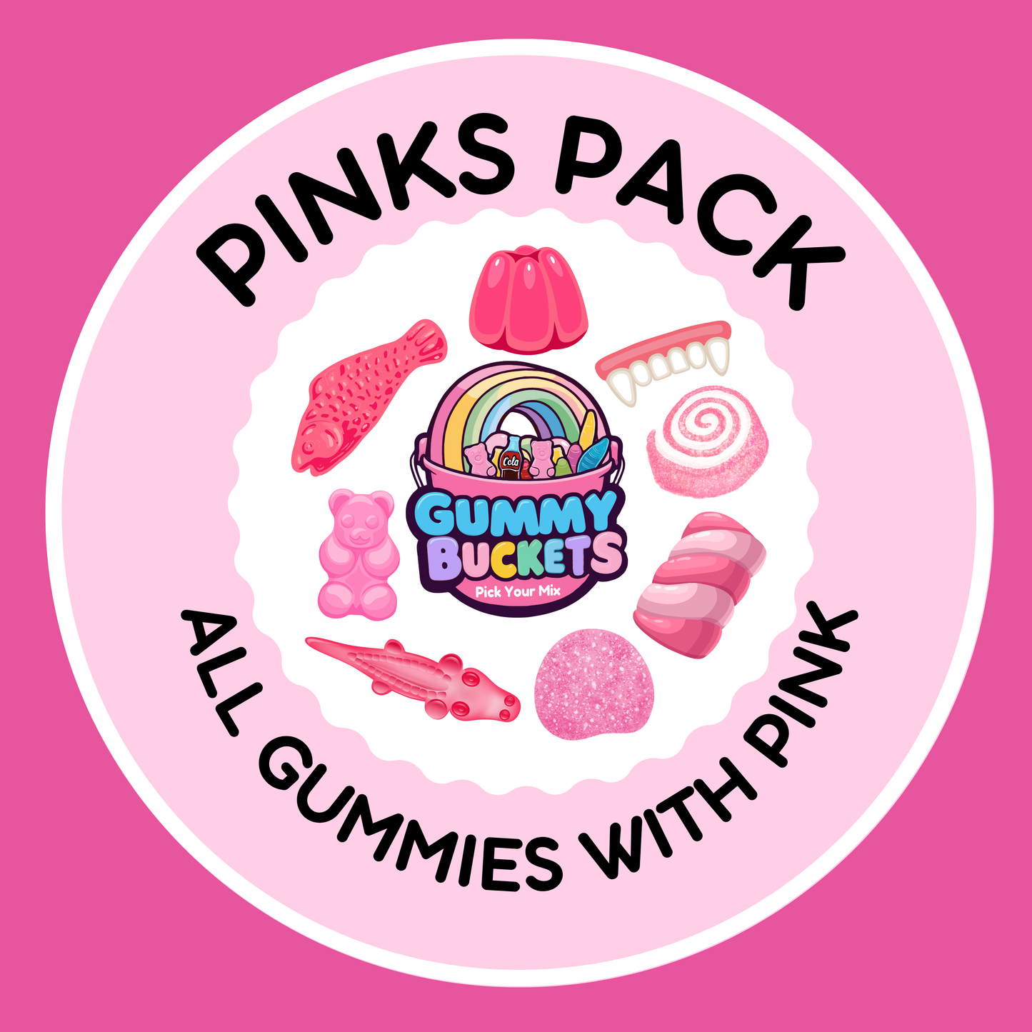 Pink Gummy Mix (Pick Size)