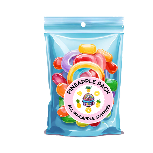 1 Pound Bag of Pineapple Gummies