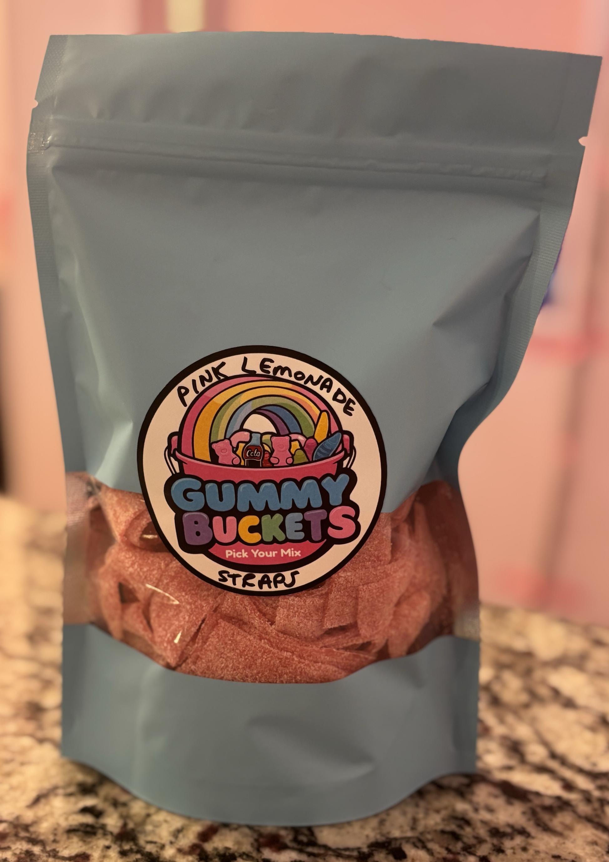 1 Pound Bag of Pink Lemonade Straps